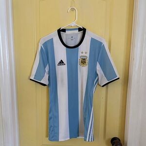 Adidas Argentina National Team Home Jersey - Sky Blue & White